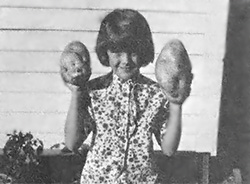 These 4 1/2 lb potatoes grew in about 15 inches of leaves.